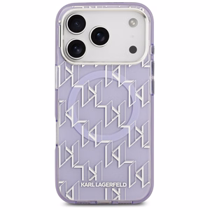 Karl Lagerfeld IML KL Monogramma Magnētiskais apvalks iPhone 17 Pro Max - violets
