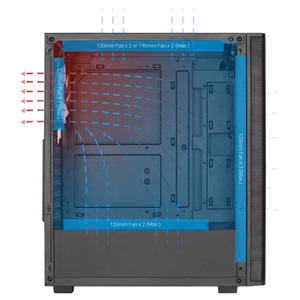 Aerocool PGS Designer-G-BK-V1 datora korpuss
