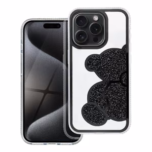 TEDDY BEAR viedtālruņa apvalks IPHONE 16 melns