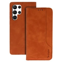 Viedtālruņa apvalks Wonder Prime Samsung Galaxy S22 Ultra brūns