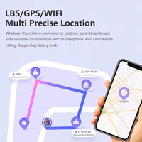 Blavec viedpulkstenis K-02 Bērniem ar balss zvanu / GPS / 4G / SOS (SWK02-B) melns