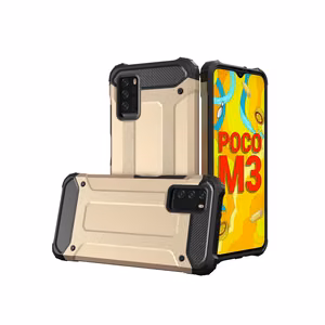 Hybrid Armor Case izturīgs aizsargapvalks Xiaomi Redmi Note 10 5G / Poco M3 Pro zelta