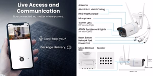 Smart Outdoor Camera, 5MP, Wi-Fi