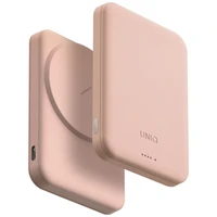 Uniq Lyden Lexa magnetisks 5000mAh PD USB-C MagSafe portatvais ladetajs - roza