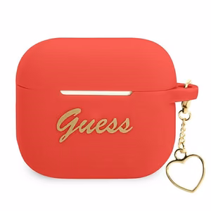 Guess GUA3LSCHSR AirPods 3 apvalks sarkans/sarkans Silikona Sirds kolekcija