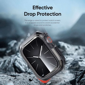 DUX DUCIS apvalks TAMO Apple Watch 10 sērijai 46 mm caurspīdīgs ar melnu