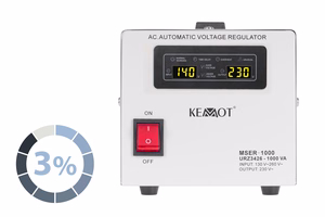 Automātiskais sprieguma stabilizators KEMOT MSER-1000 (1000 VA, servomotors)