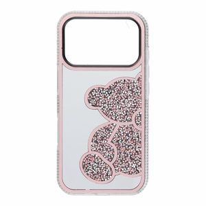TEDDY BEAR viedtālruņa apvalks IPHONE 17 Pro rozā