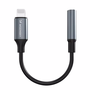 Wozinsky WALJ-01 Lightning adapteris - 3.5 mm mini ligzda - melns