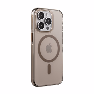 Crong Clear MAG Pro MagSafe vāciņš ierīcei iPhone 15 Pro, tuksneša smilškrāsā
