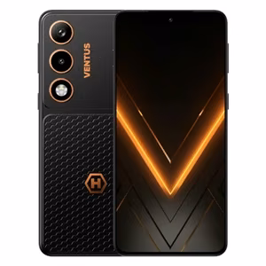 Hammer Ventus 5G viedtālrunis, melns, 6,77 ", AMOLED, 2392 x 1080 pikseļi, MediaTek Dimensity 7100, iekšējā RAM atmiņa 8 GB, 256 GB, Dual SIM, 3G, 4G, 5G, galvenās kameras izšķirtspēja 108 MP, Android, otrās kameras izšķirtspēja 32 MP, 16, 5000 mAh