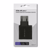 Qoltec 51717 lādētājs | 45W | 5-20V | 2.25-3A | USB type C PD | USB | melns