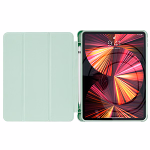 Stand Tablet Case Smart Cover case for iPad Pro 12.9 '' 2021/2020 with stand function green