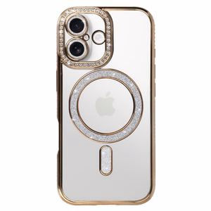 Bling Magsafe zeltains viedtālruņa apvalks iPhone 17