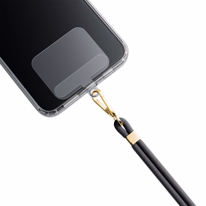 3mk EasyClip tālruņa aukliņa, melna (zelta krāsas furnitūra)