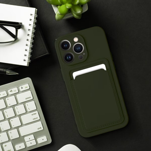 Case for iPhone 15 PRO MAX Card Case zielony