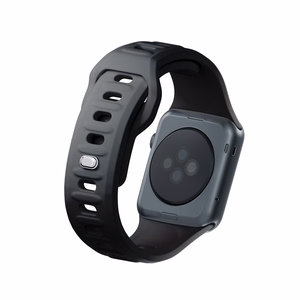 3mk silikona siksniņa Apple Watch, 38/40/41/42 mm, melns, mazais izmērs