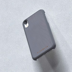 Nordic Elements Original Gefion vāciņš ierīcei iPhone XR, ar dabīga kļavas koka apdari, vidēji pelēks