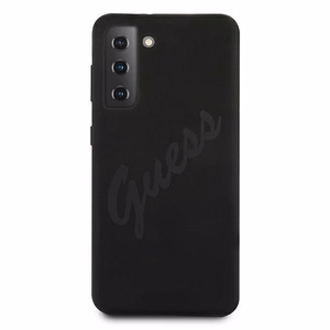 Guess GUHCS21MLSVSBK S21+ G996 чёрный/чёрный жёсткий чехол Script Vintage