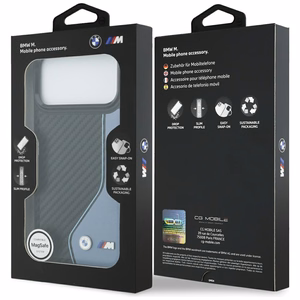 BMW M Carbon Logo MagSafe Чехол для iPhone 17 Pro Max - синий