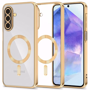 Tech-Protect MagFlex MagSafe maciņš Samsung Galaxy A27 5G, caurspīdīgs zeltains