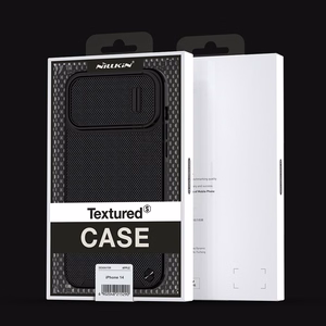 Nillkin Textured S Case для iPhone 14, бронированный чехол с защитой камеры, синий