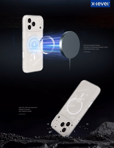 Maciņš X-Level Space II MagSafe Apple iPhone 17 Pro caurspīdīgs