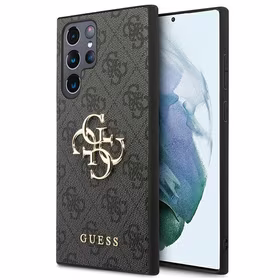 Guess GUHCS22L4GMGGR S908 S22 Ultra pelēks/grey hardcase 4G Big Metal Logo