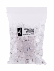 Cablexpert PLUG3UP6/100 vadu savienotājs caurspīdīgs