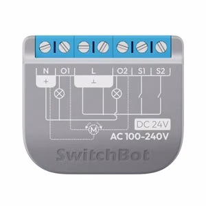 SwitchBot Relay Switch 2PM viedais divu kanālu slēdzis