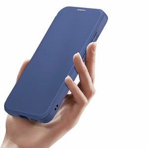 Dux Ducis Skin X Pro viedtālruņa apvalks Samsung S24+ ar magnētisko gredzenu un atloku - zils