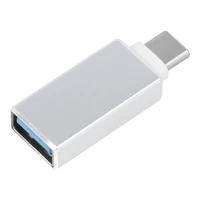 Adapteris OTG USB A 3.0 (sieviešu) uz Type C (vīriešu) balts