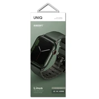 Uniq Linus siksniņa Apple Watch 1/2/3/4/5/6/7/8/SE/SE2/Ultra 42/44/45/49mm - zaļš