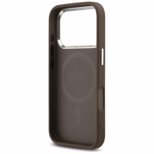 Guess 4G Classic Logo MagSafe Чехол для iPhone 17 Pro Max - коричневый
