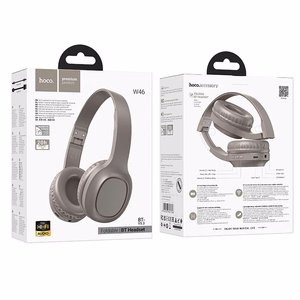 HOCO bezvadu austiņas Bluetooth W46 - brūnas