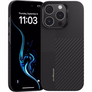 Benks Montage Magnetic Armor Air Kevlar Case PC Frame 600D+1500D (MB65) for Iphone 16 Pro black
