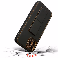 Jauns Kickstand viedtālruņa apvalks iPhone 12 Pro ar statīvu sarkans