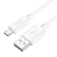 Kabelis USB-A uz Micro USB Hoco 2,4A 1 m X88 balts
