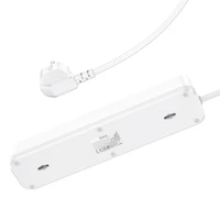 Pagarināšanas lenta Hoco 1,8 m 4 kontaktligzdas + 2 x USB A + USB C QC3.0 PD 3A 20W NS1 balta
