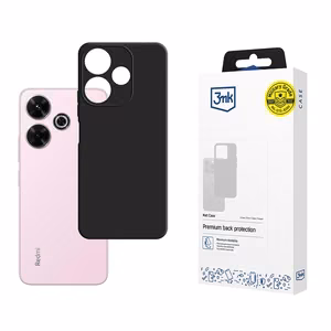 3mk matēts viedtālruņa apvalks Xiaomi Redmi Note 13R 5G/Redmi 13 4G - melns