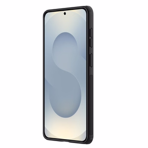 Nillkin Super Frosted Shield Pro magnētiskais MagSafe saderīgs maciņš priekš Samsung Galaxy S26 Plus caurspīdīgi melns