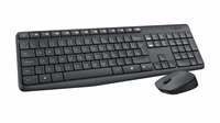Logitech MK235 keyboard Mouse included USB QWERTY US International pelēks