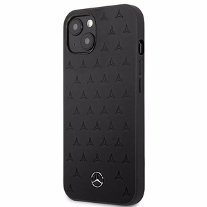 Mercedes Leather Stars Pattern чехол для iPhone 13 mini - чёрный