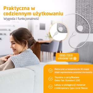 Medisana HP 516 sildspilvens, gaiši pelēkā krāsā
