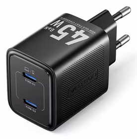 Vention FEFB0-EU 45W USB-C tīkla lādētājs 2 porti melns