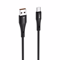 Kabelis FORCELL F-ENERGY C341 USB A uz Micro USB QC3.0 2,4A 18W Silikoninis 1 m melns (m)