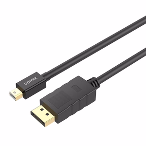 UNITEK Y-C611BK DisplayPort kabelis 2 m Mini DisplayPort Melns
