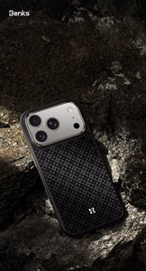 Benks Magnetic Armor Pro Armor Grid Kevlar Case Metal Frame 600D (Y069) priekš Iphone 17 Pro black