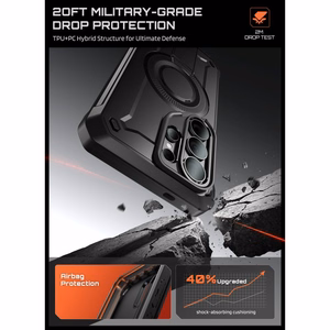 Supcase Unicorn Beetle Pro Mag MagSafe 2 komplektu futrālis Samsung Galaxy S26 Ultra - melns