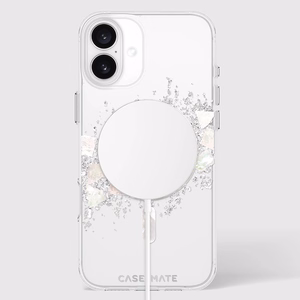 Case-Mate Karat MagSafe vāciņš ar perlamutra ielaidumiem ierīcei iPhone 16 Plus, A Touch of Pearl